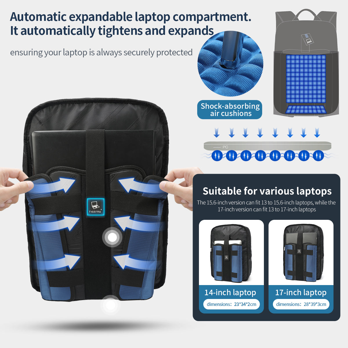 Anti-Theft 15.6 Inch Laptop Backpack