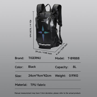 TIGERNU T-B9888 Waterproof Cycling Backpack 8L Full-Face Helmet Compatible