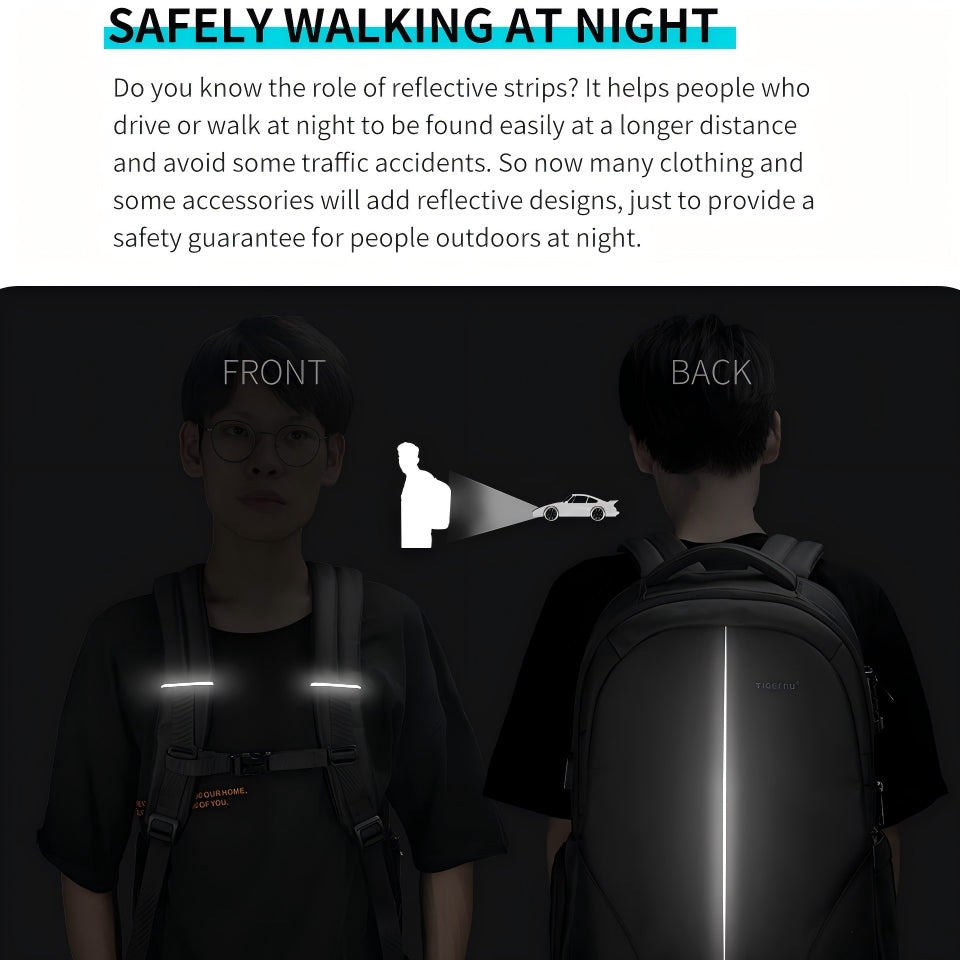 TIGERNU TIGERNU T-B3105 TSA Lock Business Travel Backpack - detail view