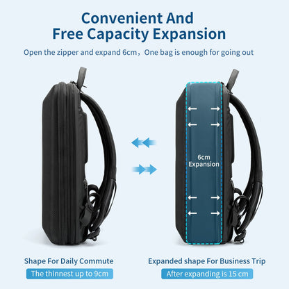 expandable business backpack