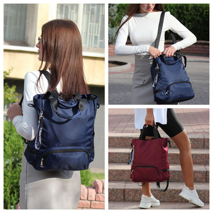 convertible tote backpack three carrying styles