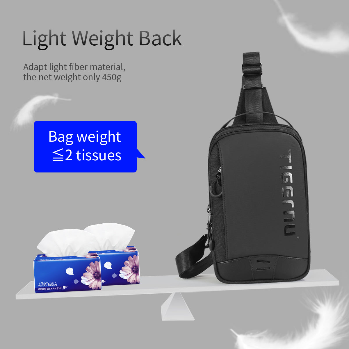 Tigernu T-S8189 we need distributors high quality waterproof sling bag male chest bag diagonal package for men
