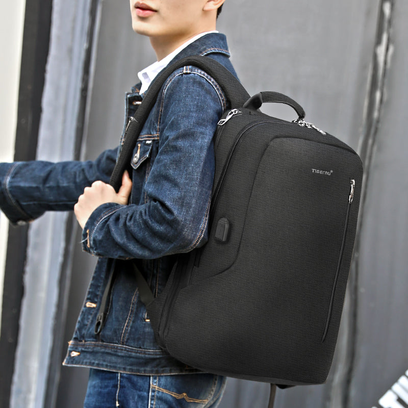 Tigernu T-B3621B wholesale 15.6'' USB softback student notebook travel bag outdoor laptop backpack for men 2 buyers