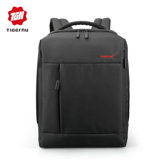 Tigernu brand ultra-thin backpack USB charging men's 14 inch 15.6 inch laptop backpack women's splash proof simple youth schoolbag