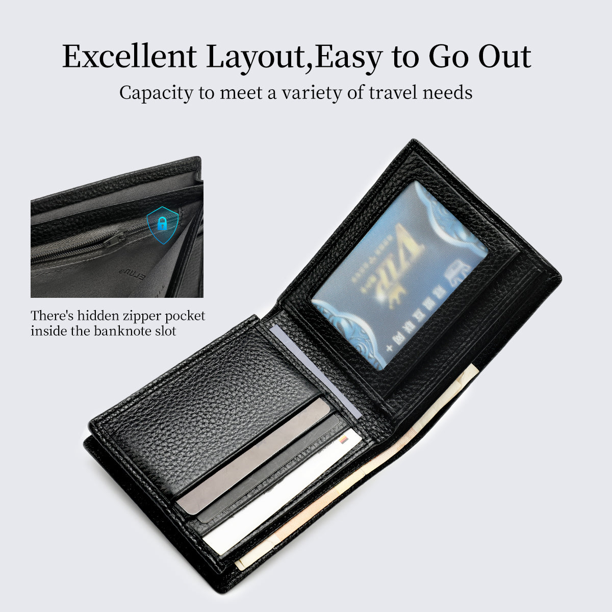 Men's Tigernu wallet 100% leather, designer card wallet, men's wallet, luxury high-quality wallet