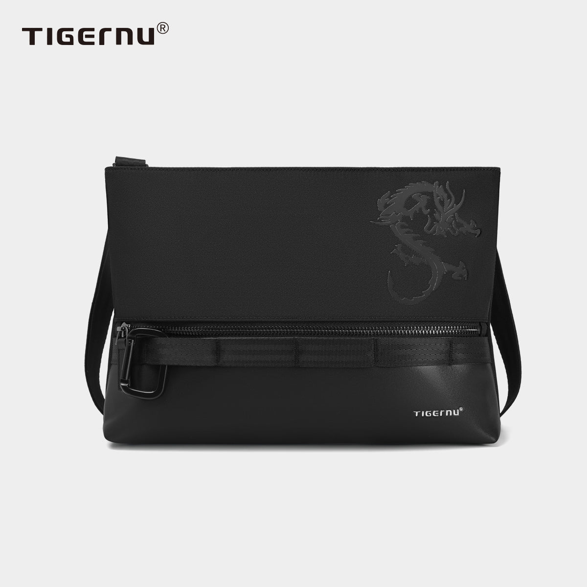 Lifetime warranty, Chinese men's shoulder bag, 9.7-inch tablet computer, shoulder bag, mini lamp, dragon series travel bag