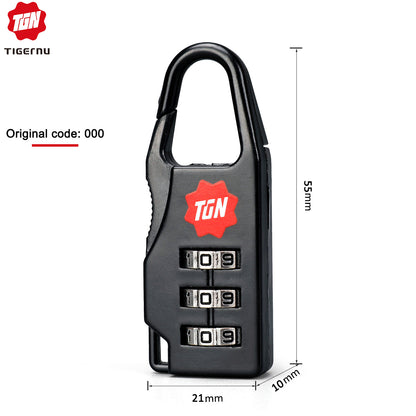 Tigernu Anti Theft Dial Combination Lock System for Backpacks