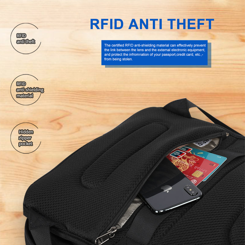 Lifetime warranty RFID improved anti-theft zipper waterproof men's lap ...