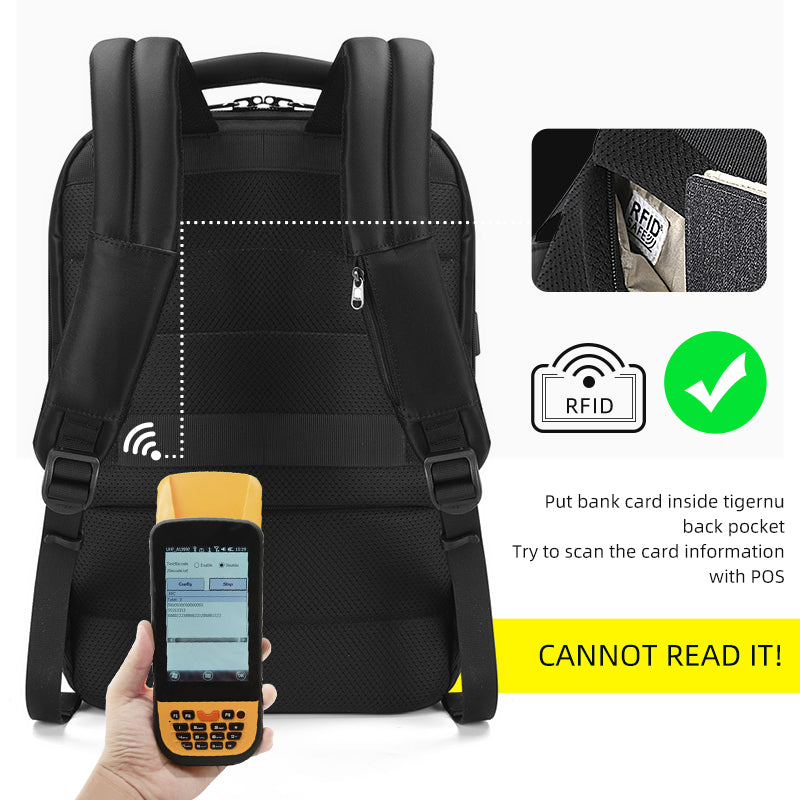 Tigernu Fashion Men RFID Anti Theft Backpack 15.6 Inch Computer Large Capacity Back pack Male Business Water Repellent Mochilas