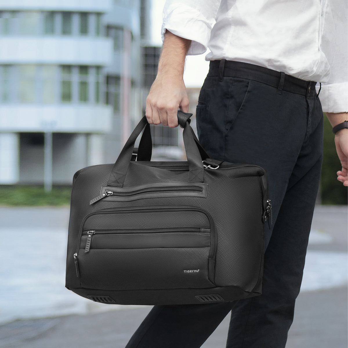 Tigernu Men Travel Bags Fashion Large Capacity Bag Luggage Men Duffel Bag Travel Tote Weekend Bag Travel Hand Bag Connect Series