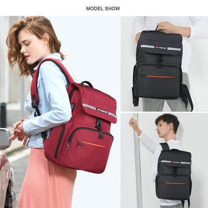 Tigernu New USB Charging Women's Backpack Waterproof USB Charging 15.6 inch Travel School Backpack Youth Backpack