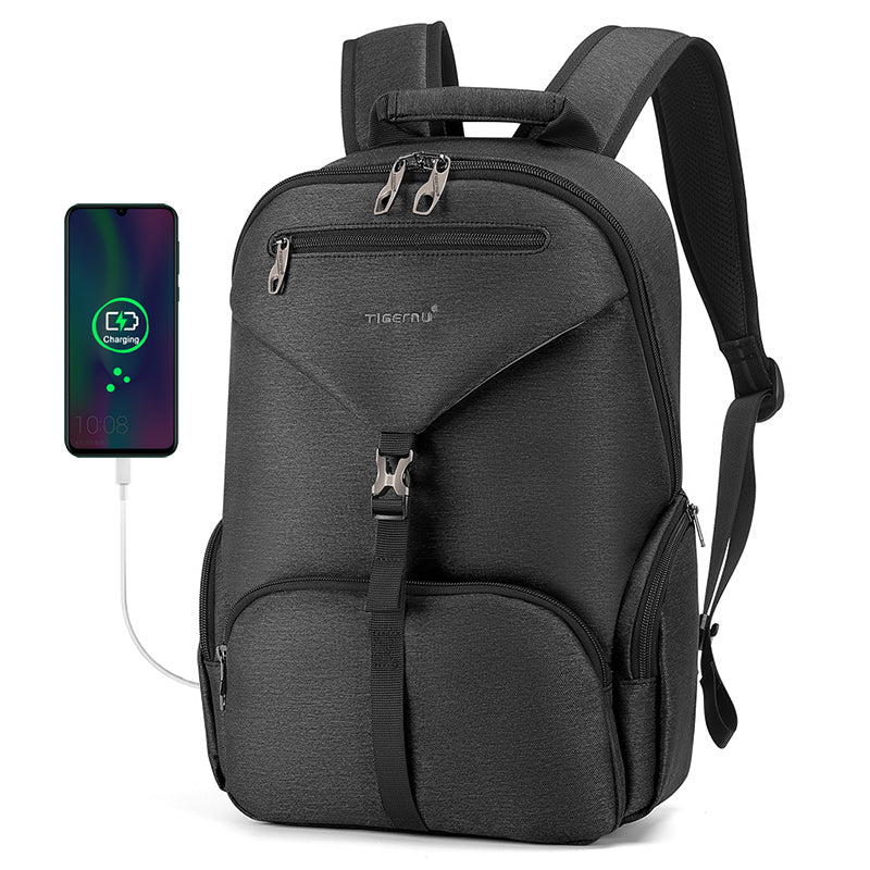 Men's waterproof laptop backpack 14 inch, with laptop compartment