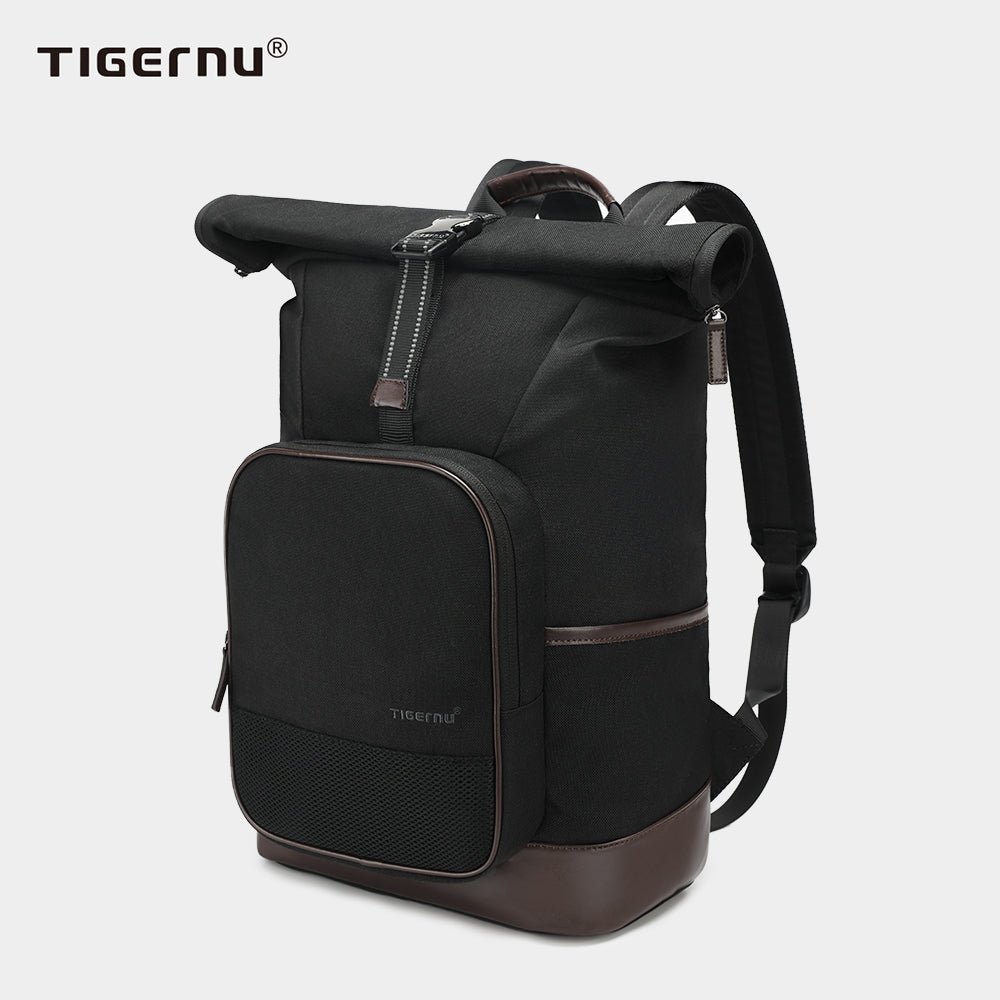 Tigernu T-B9009 anti theft charging travel bags backpack purse Travel Laptop Backpack for Men 15.6 inch fashion roll top design