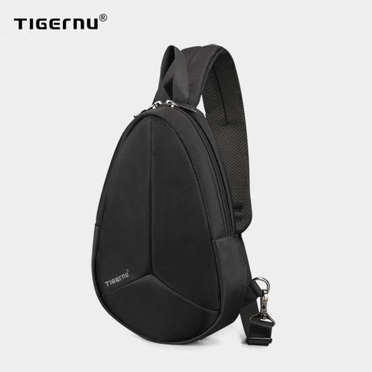 A-side-view-of-a-black-fashion-design-lightweight-shoulder-bag-with-model-T-S8085