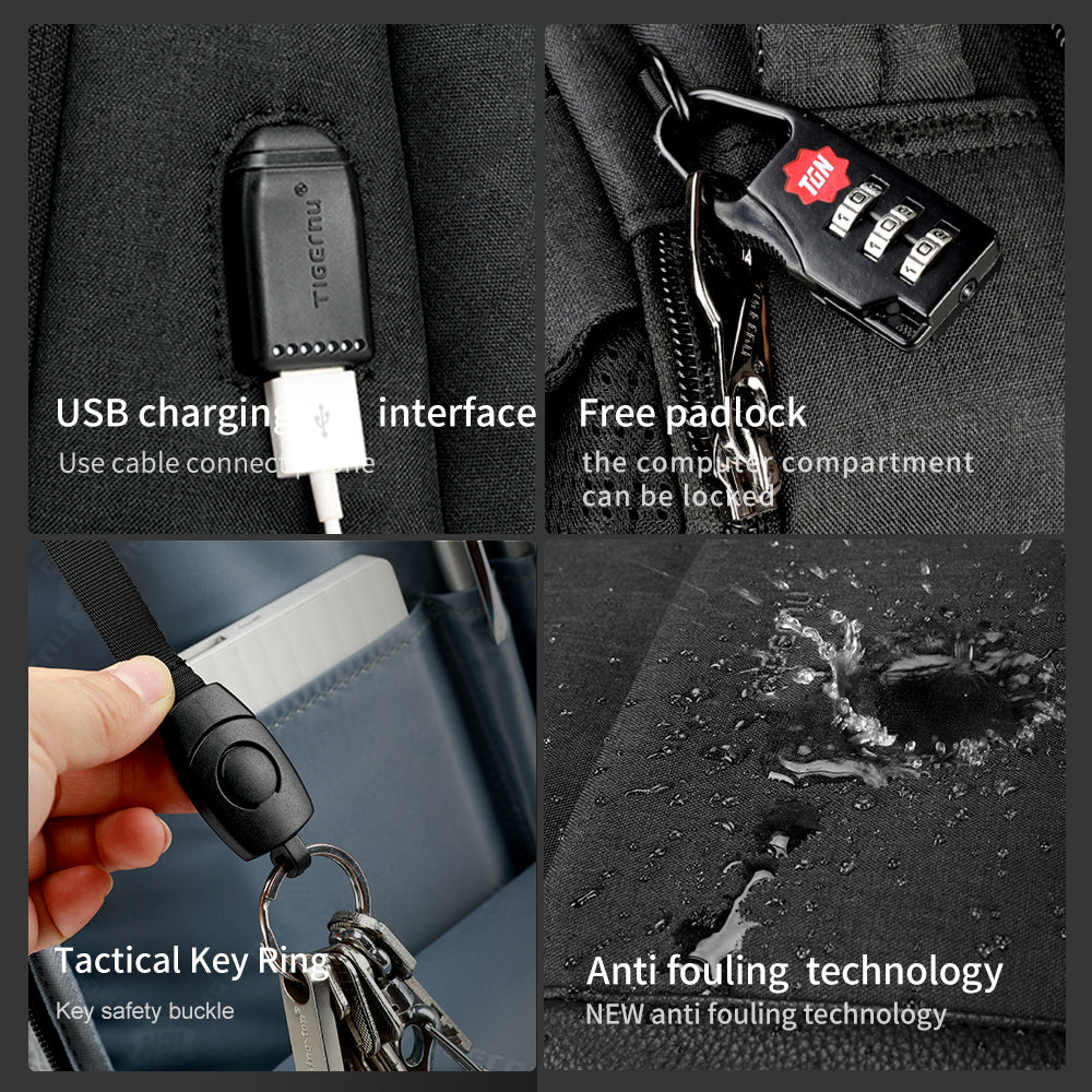 2017 tigernu anti-theft usb charging men 15.6inch laptop backpack Tigernu Men Backpacks Anti theft USB Charging 15.6 Laptop Bag Mochilas Escolar Feminine Male Bagpack Notebook College Schoolbag