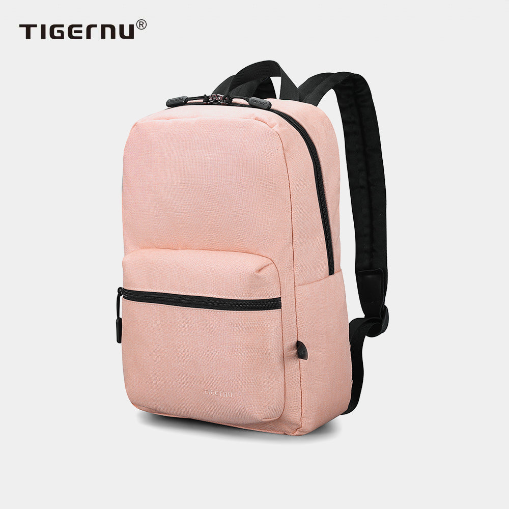 Side view of the pink backpack model T-B3825
