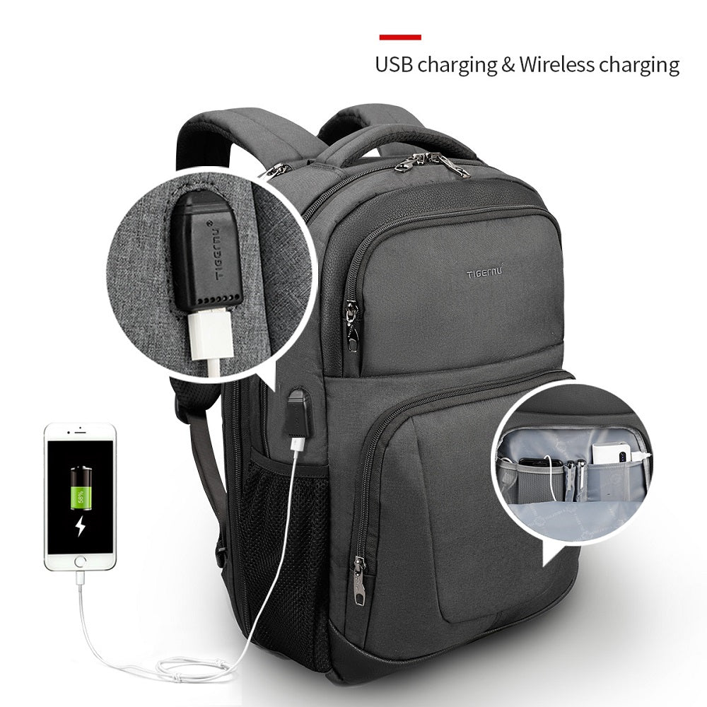 Clearance Laptop Backpack With Free Padlock Oxford Waterproof Men School Backpacks USB Charging Backpack Bag For Travel