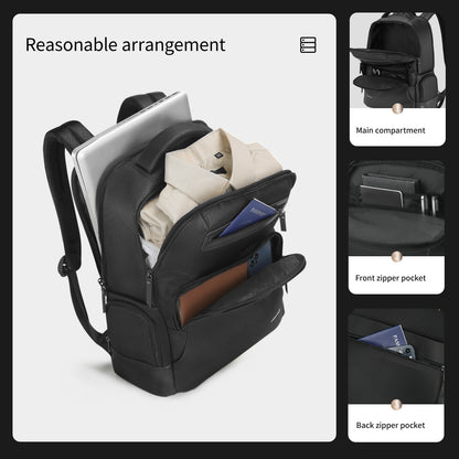 15.6 inch laptop backpack with multiple storage compartments