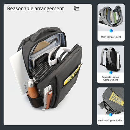 Tigernu Men's Fashion Travel Backpacks Male Anti theft USB Charging 15 – TIGERNU