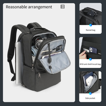 The capacity display of the black backpack model T-B3905