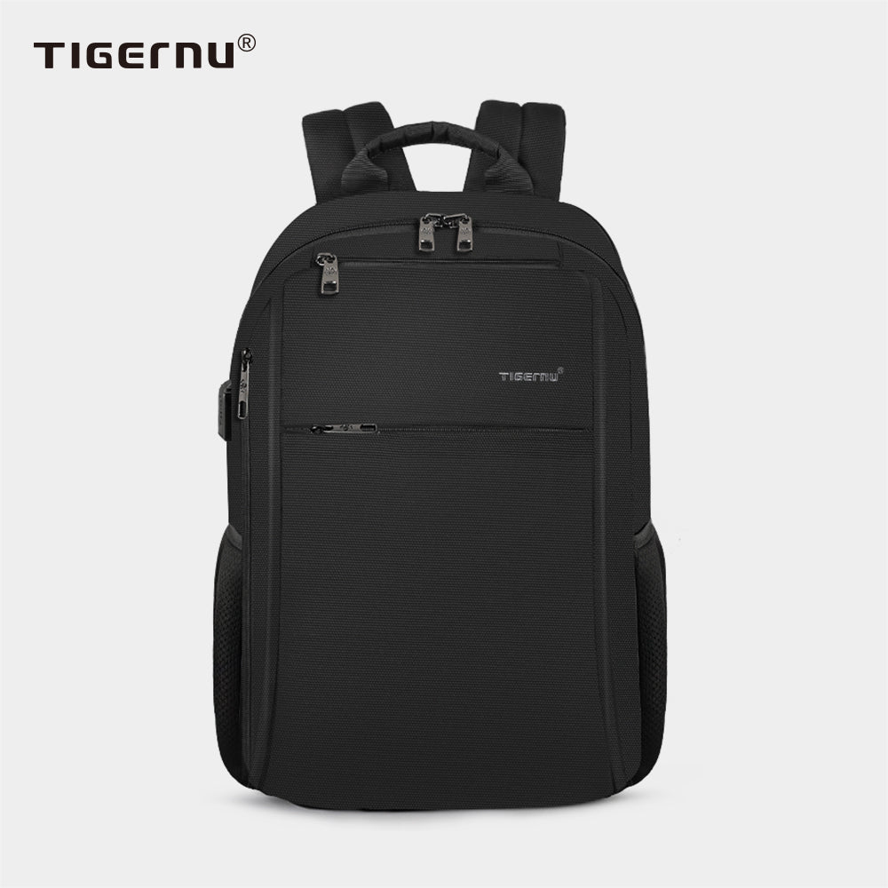 The front view of the black Backpack model T-B3221A