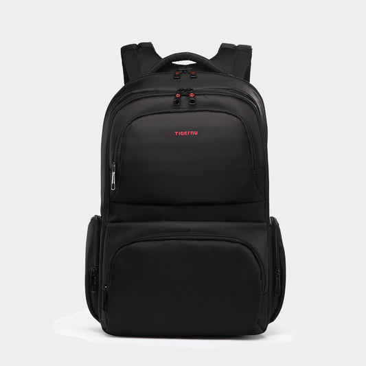 The front view of the black backpack model T-B3140 no logo