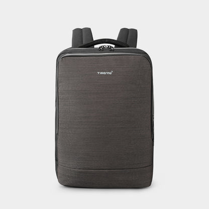 The front view of the black backpack model T-B3331A no logo