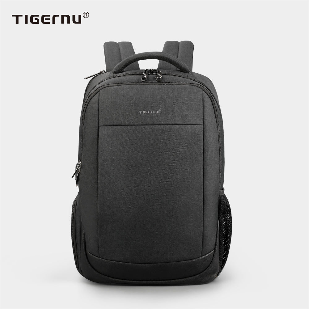 The front view of the black backpack model T-B3503