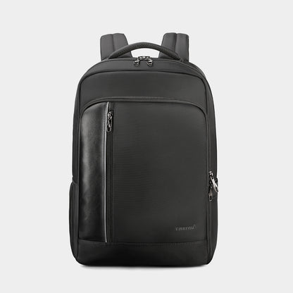 The front view of the black backpack model T-B3668 no logo