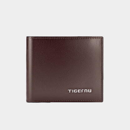 The front view of the brown Wallet model T-S8006 no logo