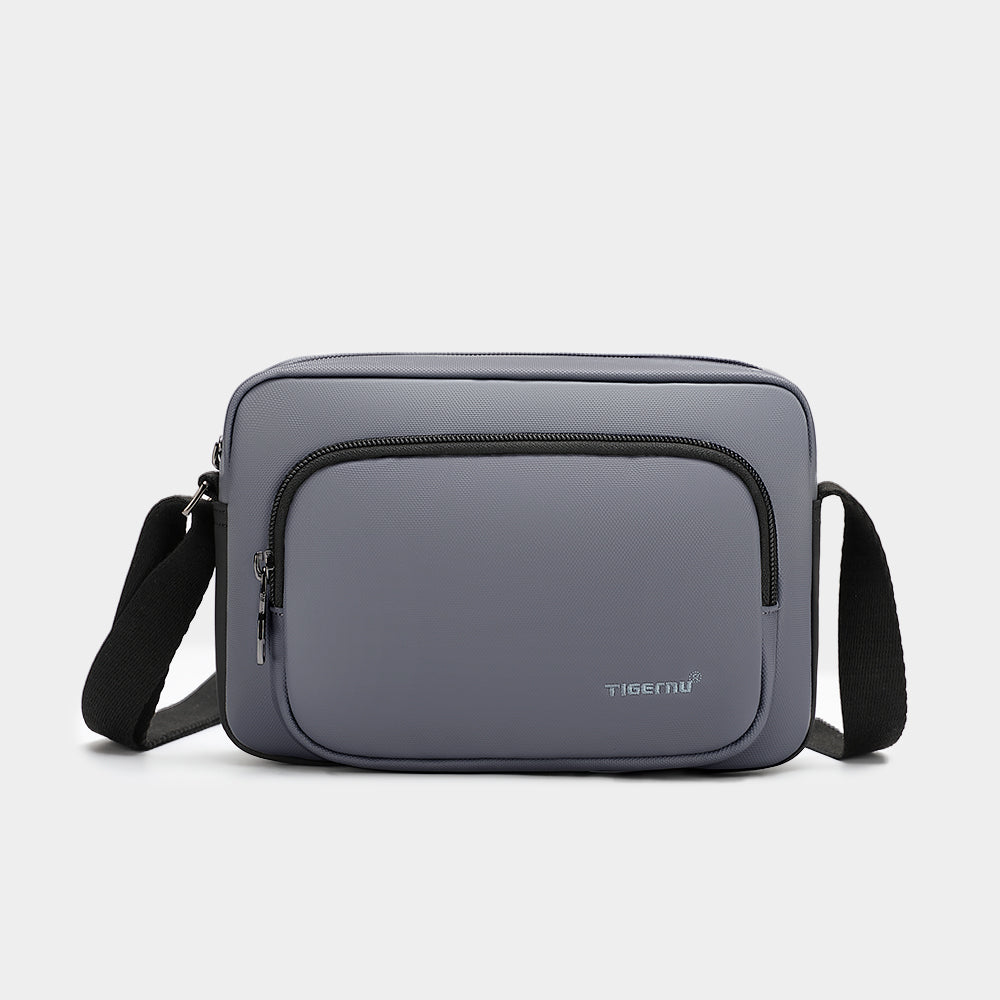 The front view of the grey shoulder bag model T-S8136 nologo