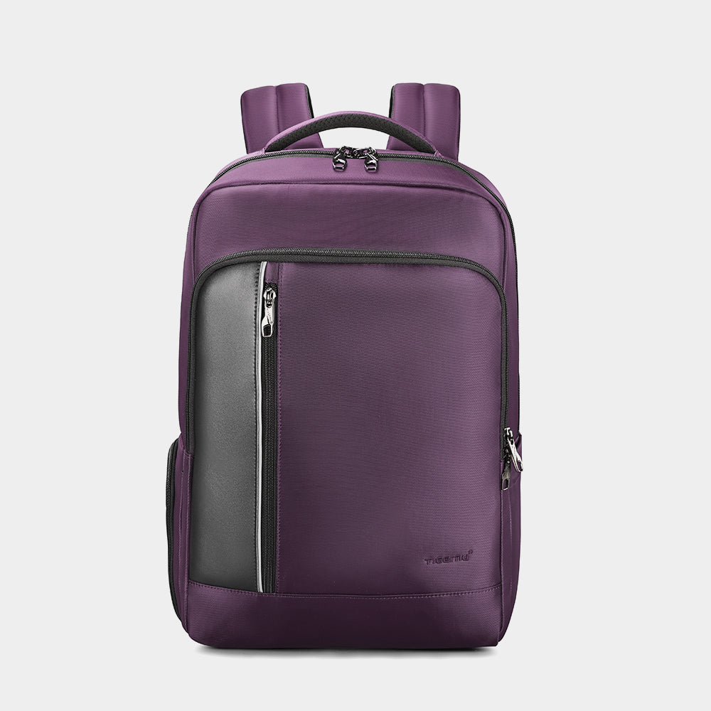 The front view of the purple backpack model T-B3668 no logo