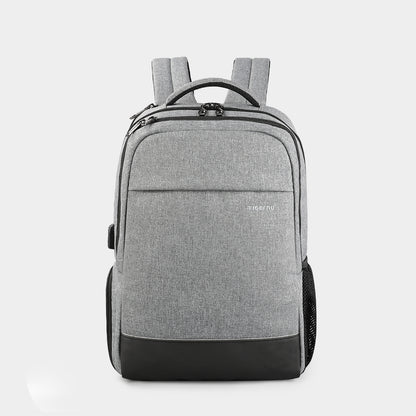 The front view of the white backpack model T-B3533 no logo