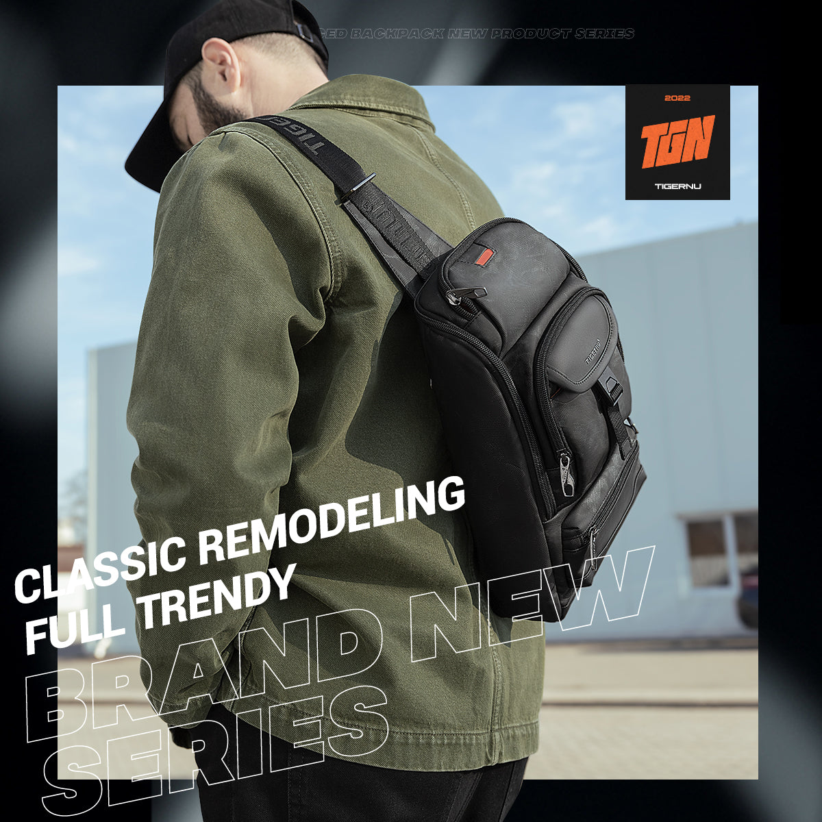 Lifetime Warranty Men Fashion Shoulder Bag For Man 9.7 11inch Ipad Bag Chest Pack Men Waterproof Large Capacity Crossbody Bag