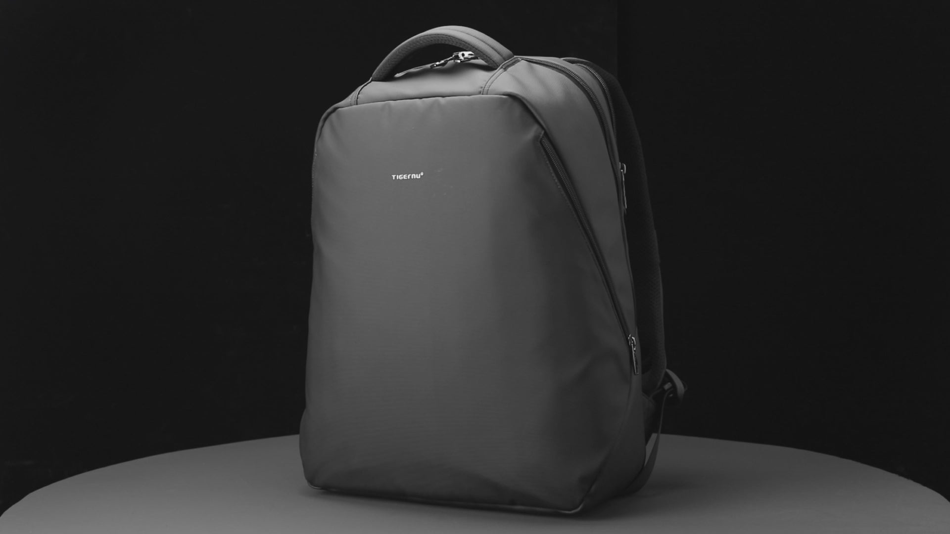 Teenagers' Daily School Backpack Double-Layer Road Men's Zippered Backpack - Thumbnail 3