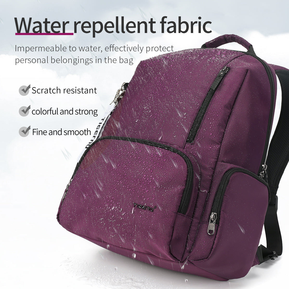 Women's laptop backpack with multiple pockets, splash proof – TIGERNU