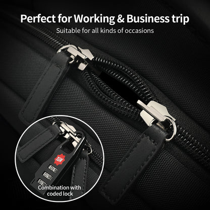 Lockable zipper anti theft backpack design